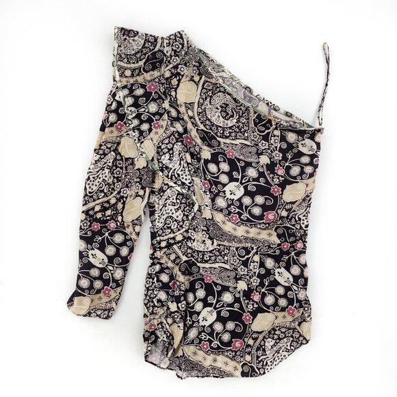 ISABEL MARANT Etoile NWOT Ht Carina One Shoulder Floral Print Top - Picture 7 of 9